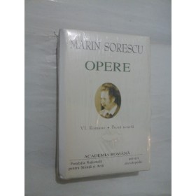 MARIN  SORESCU  -  OPERE  VI.  Romane *  Proza scurta - editia Academiei